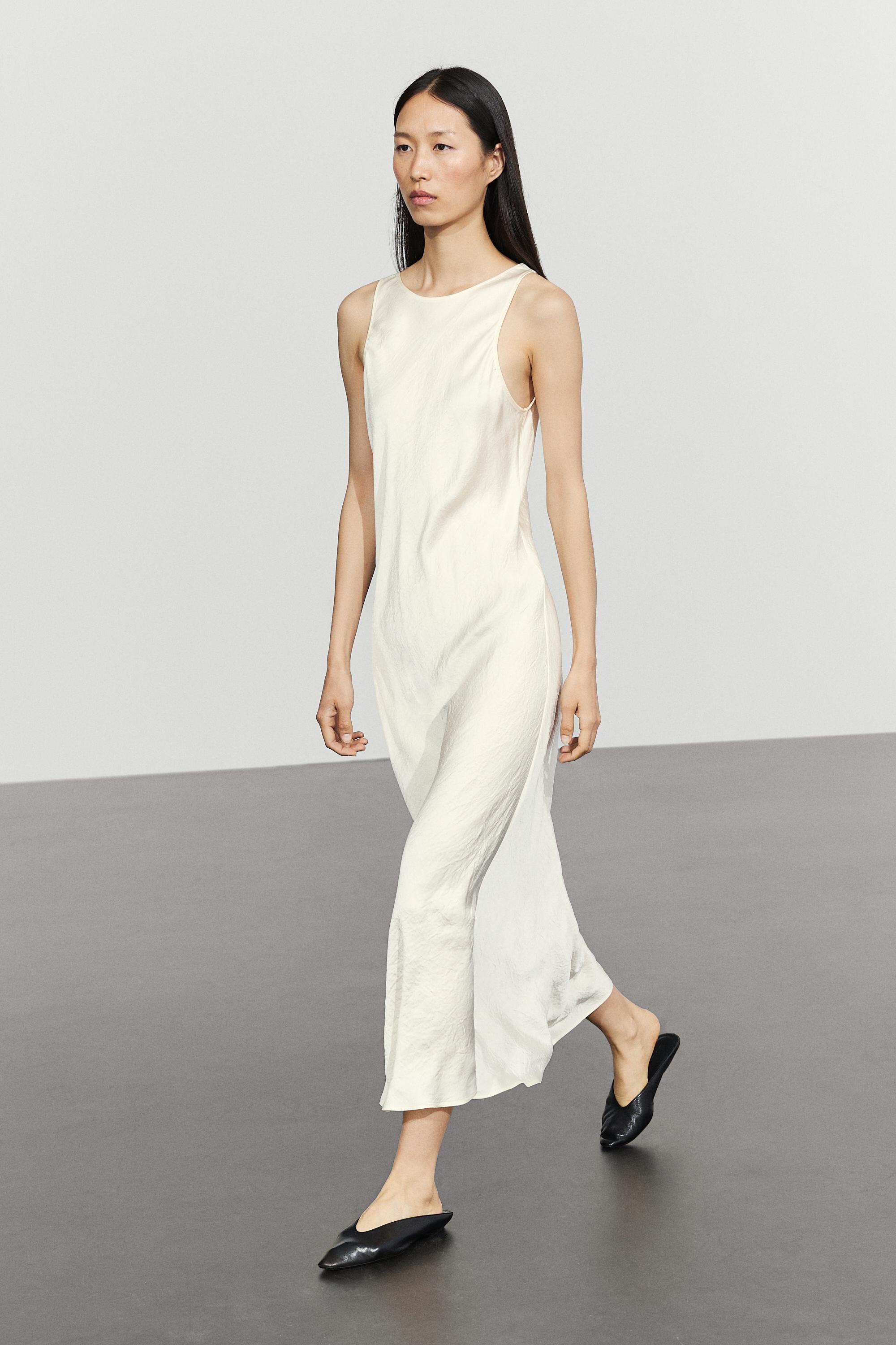 Satin midi dress